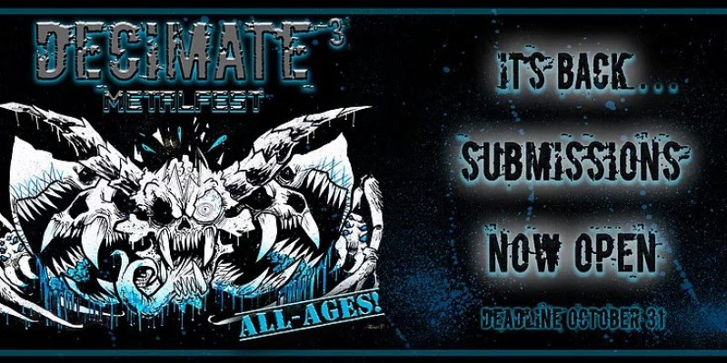DECIMATE METALFEST 2020 SUBMISSIONS ARE NOW OPEN!