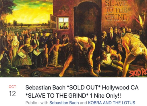 Sebastian Bach Performs Skid Row s Entire Slave To The Grind