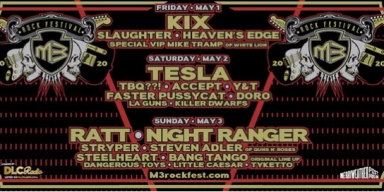  TESLA, ACCEPT, Y&T, RATT, NIGHT RANGER, BANG TANGO, DORO Confirmed For 2020 Edition Of M3 ROCK FESTIVAL 