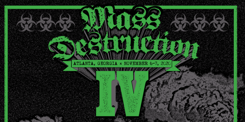 MASS DESTRUCTION METAL FEST IV: Atlanta Extreme Metal Festival Unveils First Wave Of Bands Including Repulsion, Nuclear Assault, Monstrosity, Massacre, Cenotaph, And More; Early Bird Tickets On Sale Christmas Day