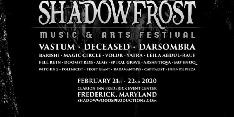 SHADOW FROST MUSIC & ARTS FESTIVAL: Frederick, Maryland's Exclusive Indoor Winter Gathering Announces Updated Lineup + Merch Presales