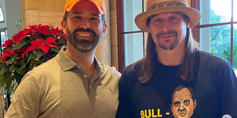 KID ROCK Visits TRUMP's Golf Club, Takes Photo With DONALD TRUMP JR. 