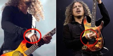 Kirk Hammett Explains Mystery Of The Tape On His Right Hand