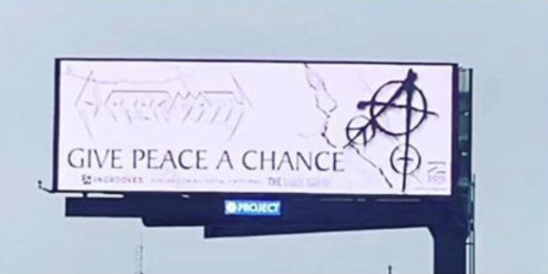 AFTERMATH Uses Digital Billboards Urging People to "Give Peace a Chance"