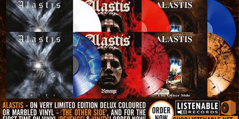 Legendary Swiss Black Heavy Metal act  : ALASTIS ‘ Exclusive Limited Edition Vinyls Finally Available! 