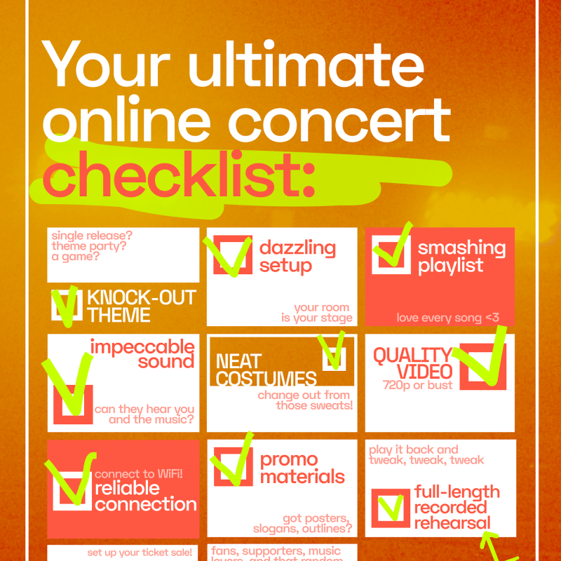 The ultimate online show checklist [infographic inside]