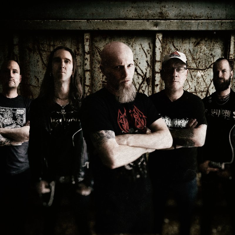 DARKENED reveal new lyric video - features members of GRAVE, MEMORIAM, A CANOROUS QUINTET, EXCRUCIATE+++