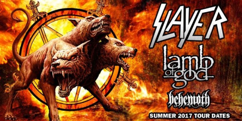 SLAYER, LAMB OF GOD, BEHEMOTH: Official Summer 2017 Tour Video