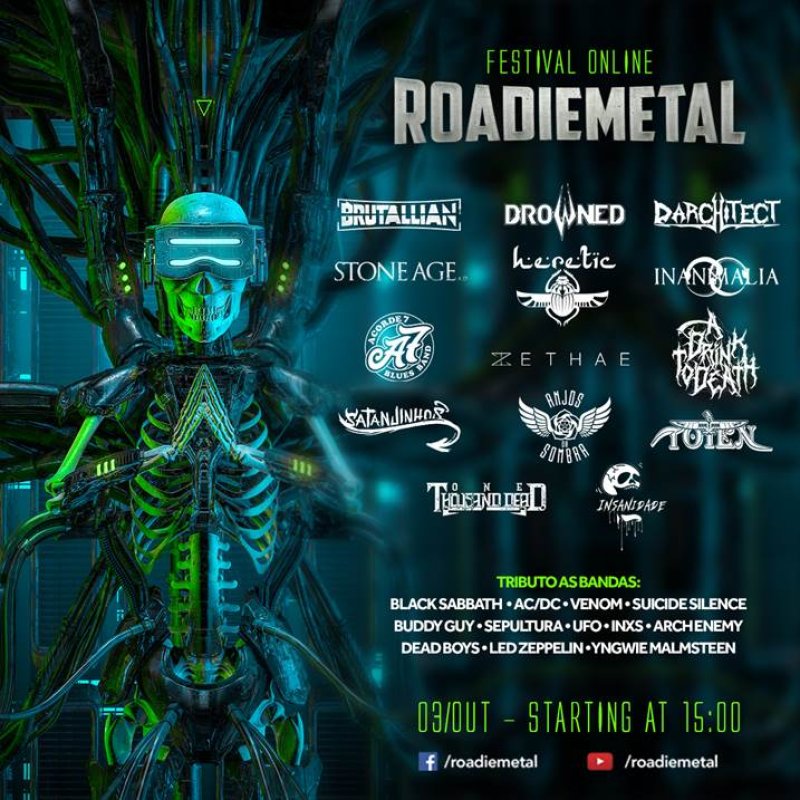 First edition of Roadie Metal Festival Online  will be held on October 3rd with 14 bands