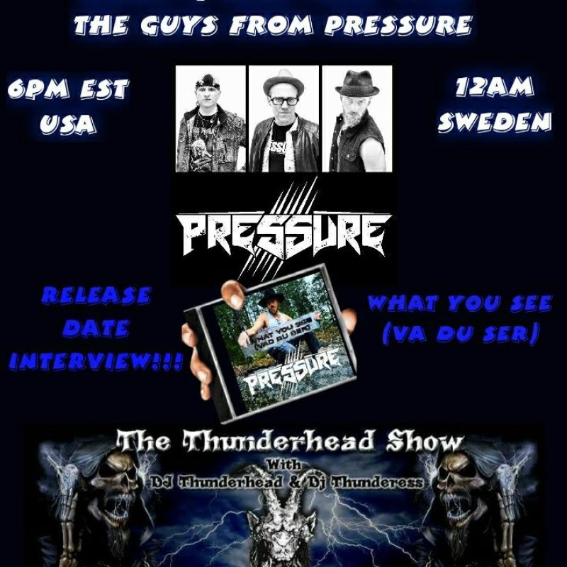 Exclusive interview with band members of band Pressure On The thunderhead show 