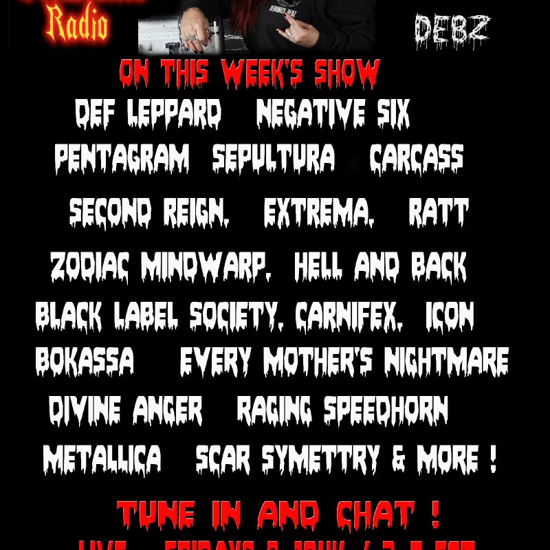 Metal Fridays with Demonize Debz -  2-4 EST /7-9UK 