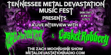 Temple Of The Fuzz Witch & Casket Robbery - Live Interview - Tennessee Metal Devastation Music Fest