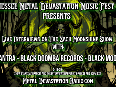 🌑 Special Doom-Fueled Takeover on The Zach Moonshine Show – Presented by Tennessee Metal Devastation Music Fest!