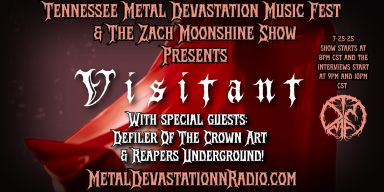 Chelsea Marrow of VISITANT joins The Zach Moonshine Show for an exclusive LIVE interview — only on Metal Devastation Radio!