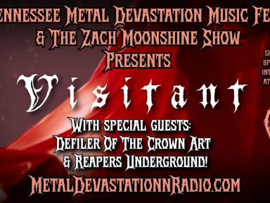 Chelsea Marrow of VISITANT joins The Zach Moonshine Show for an exclusive LIVE interview — only on Metal Devastation Radio!