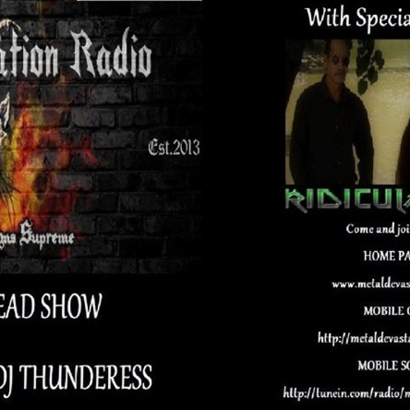 Featured Interview With Band Ridiculas Trixx on The Thunderhead show