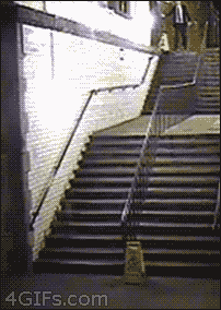 stairs drunk