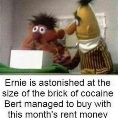 bert n ernie brick