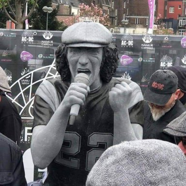 BRIAN JOHNSON STATUE