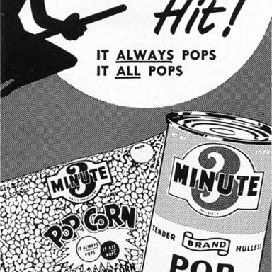 3 minute popcorn 1958
