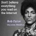 don't believe the internet