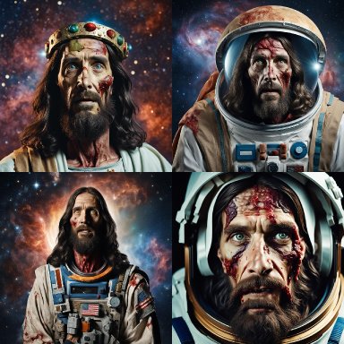 Zombie Jesus in space