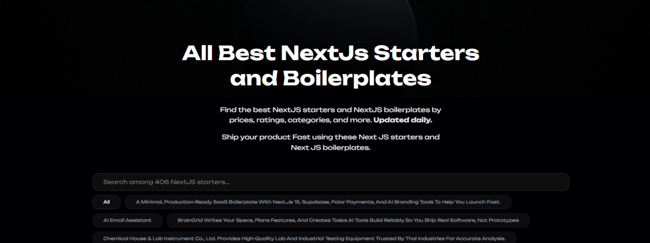 NextJsStarters