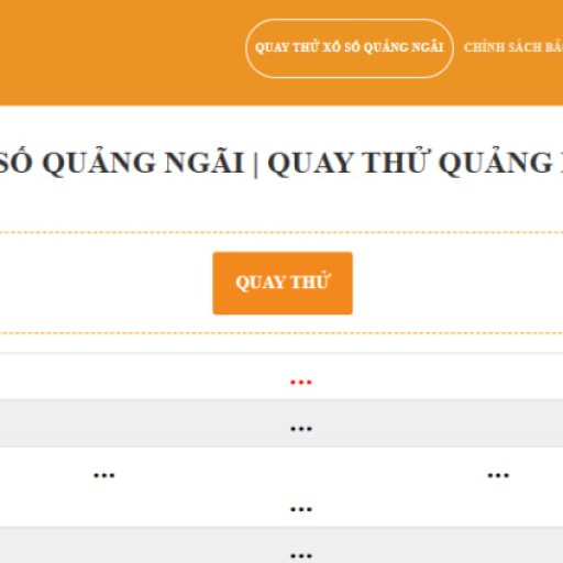 Quay Thu Xo So Quang Ngai