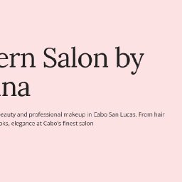 Modern Salon Cabo by Sabrina