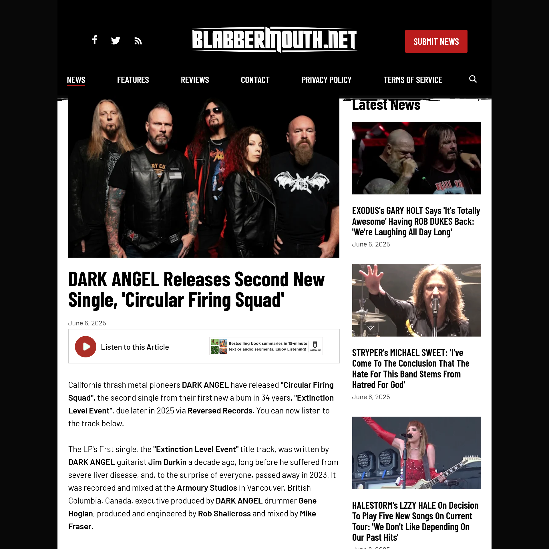 Screenshot 20250606 at 172945 DARK ANGEL Releases Second New Single Circular Firing Squad  BLABBERMOUTH.NET 1.png