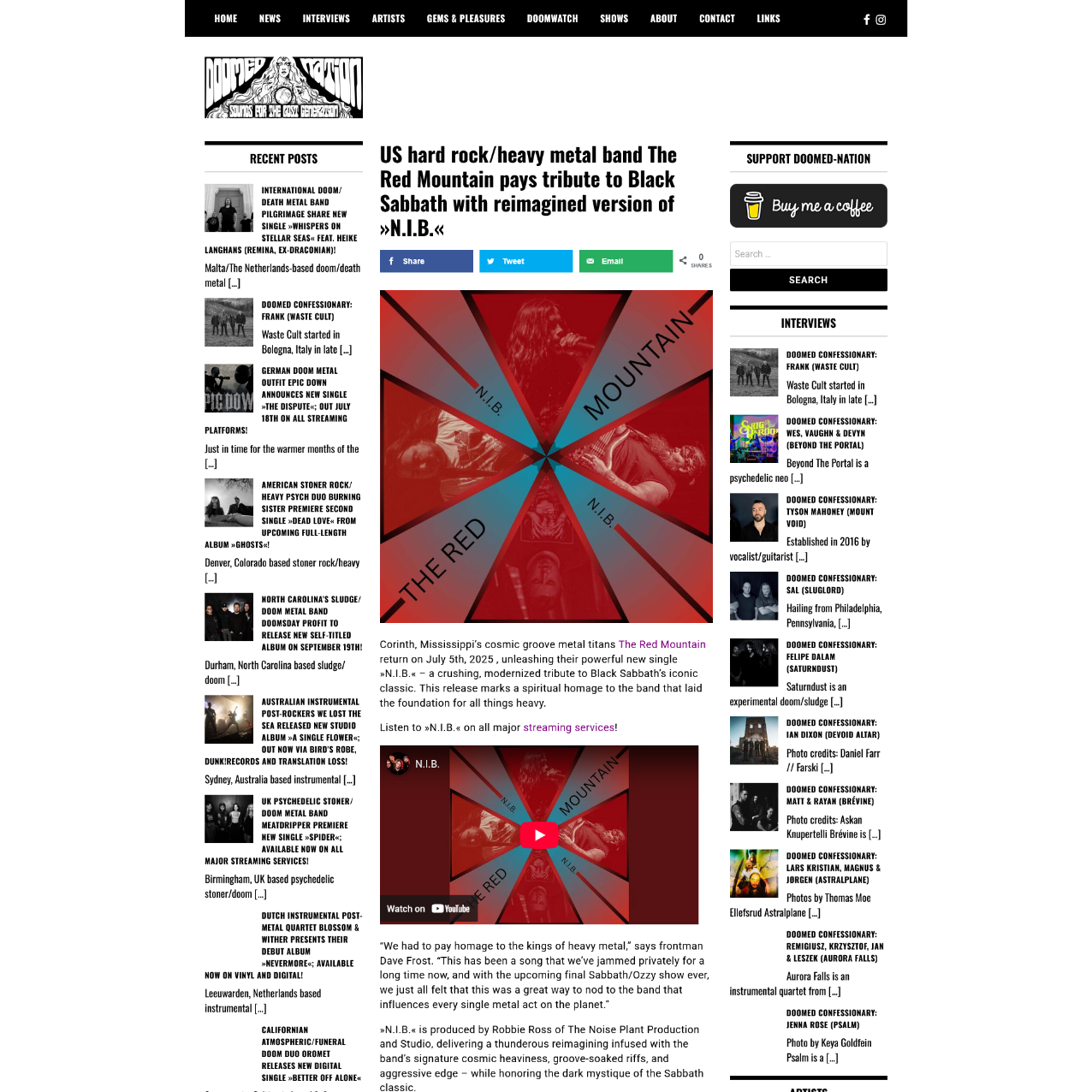 Screenshot 20250709 at 165215 US hard rock_heavy metal band The Red Mountain pays tribute to Black Sabbath with reimagined version of N.png