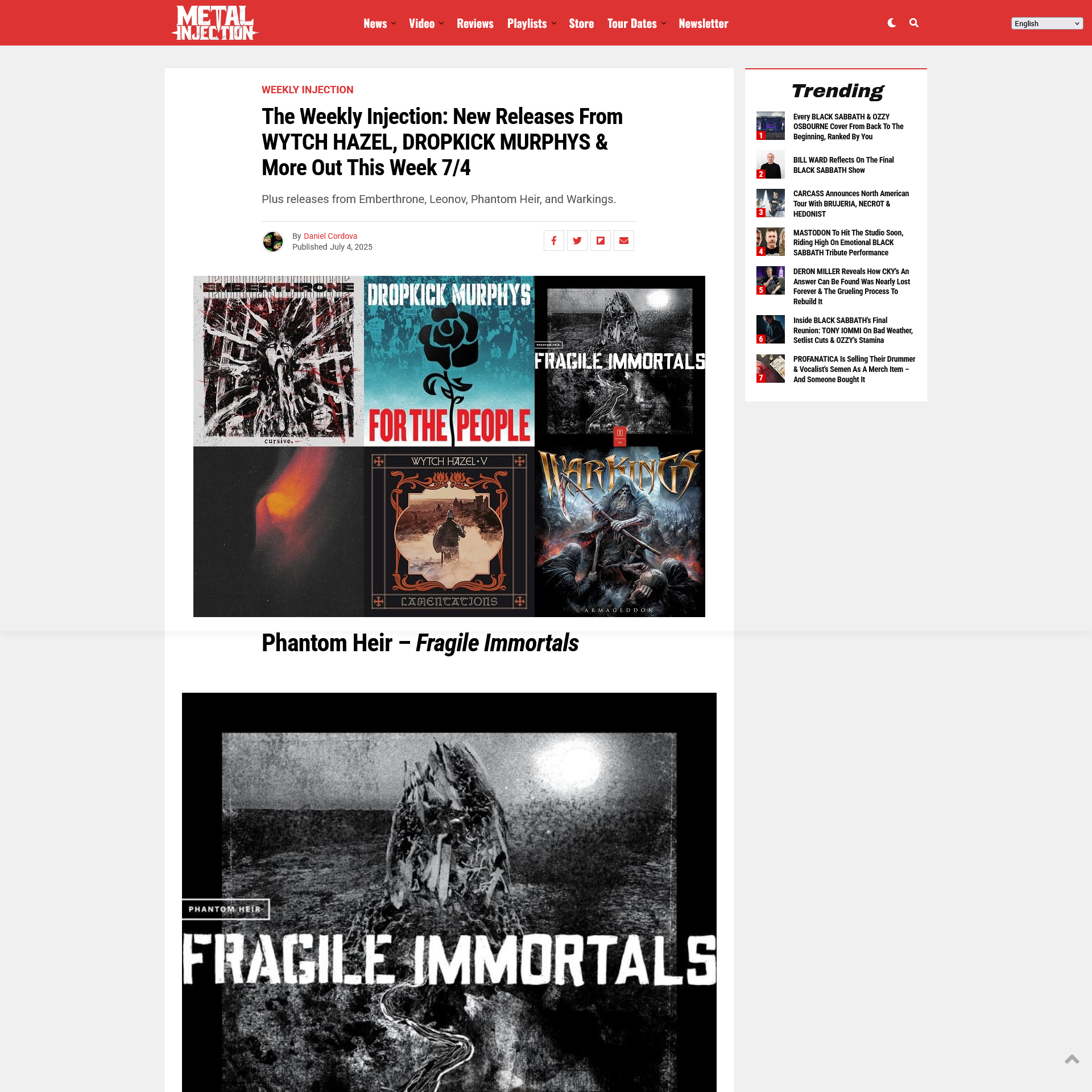 Screenshot 20250711 at 100534 The Weekly Injection New Releases From WYTCH HAZEL DROPKICK MURPHYS  More Out This Week 7_4  Metal Injection 1 1.png