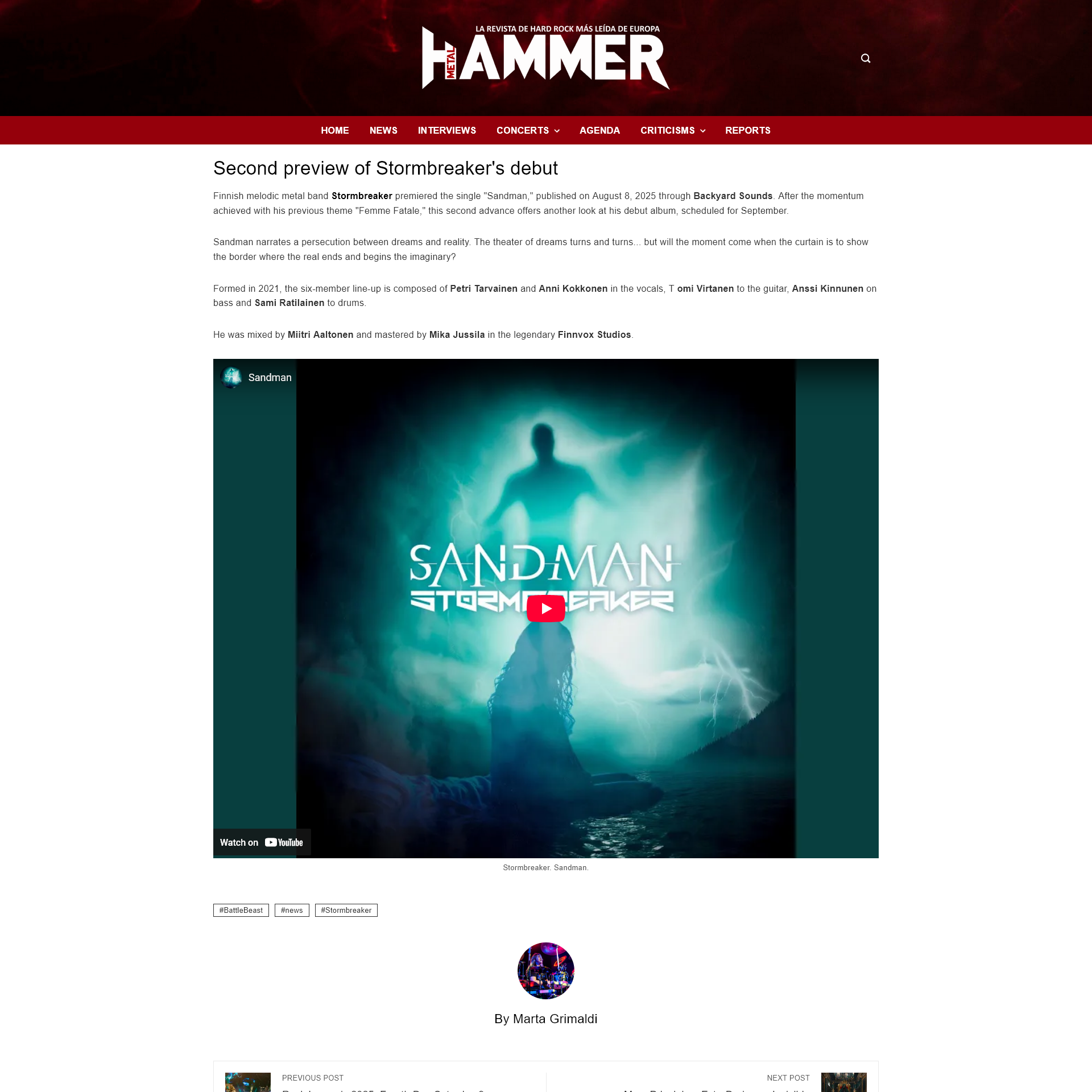 Screenshot 20250814 at 125344 New Battle Beast video  Stormbreaker launches Sandman  Metal Hammer Spain11.png
