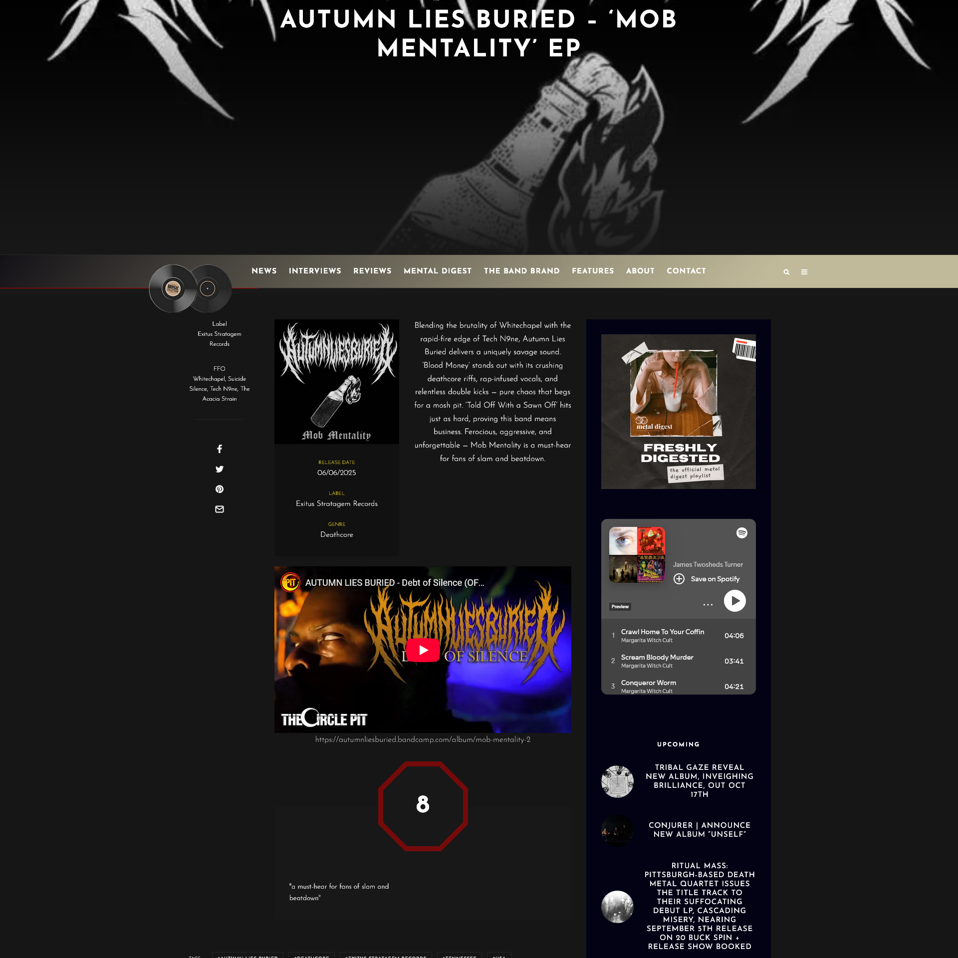 Screenshot 20250816 at 105300 Autumn Lies Buried  Mob Mentality EP  Metal Digest  The Normless Magazine1.png