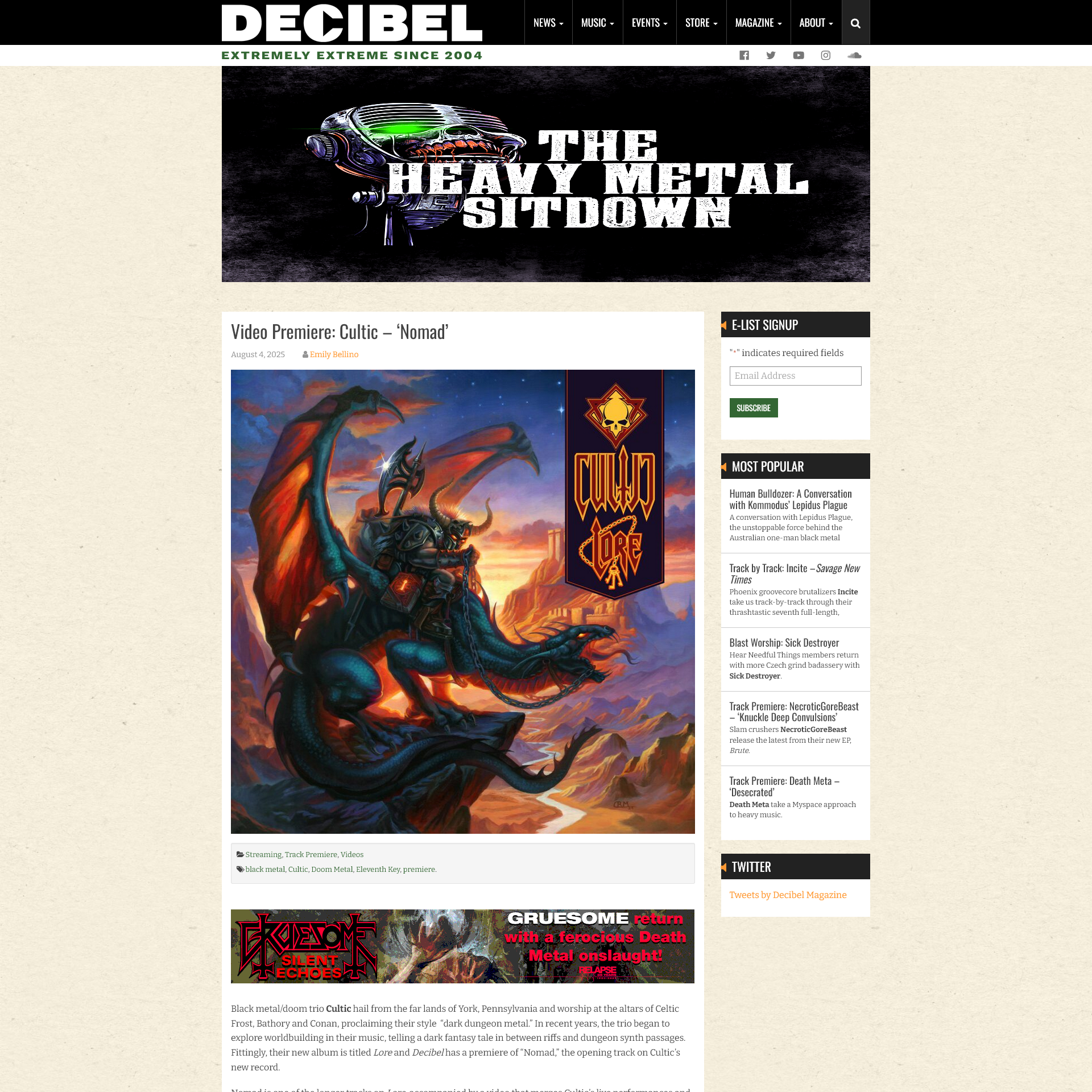 Screenshot 20250816 at 144835 Video Premiere Cultic  Nomad  Decibel Magazine1.png