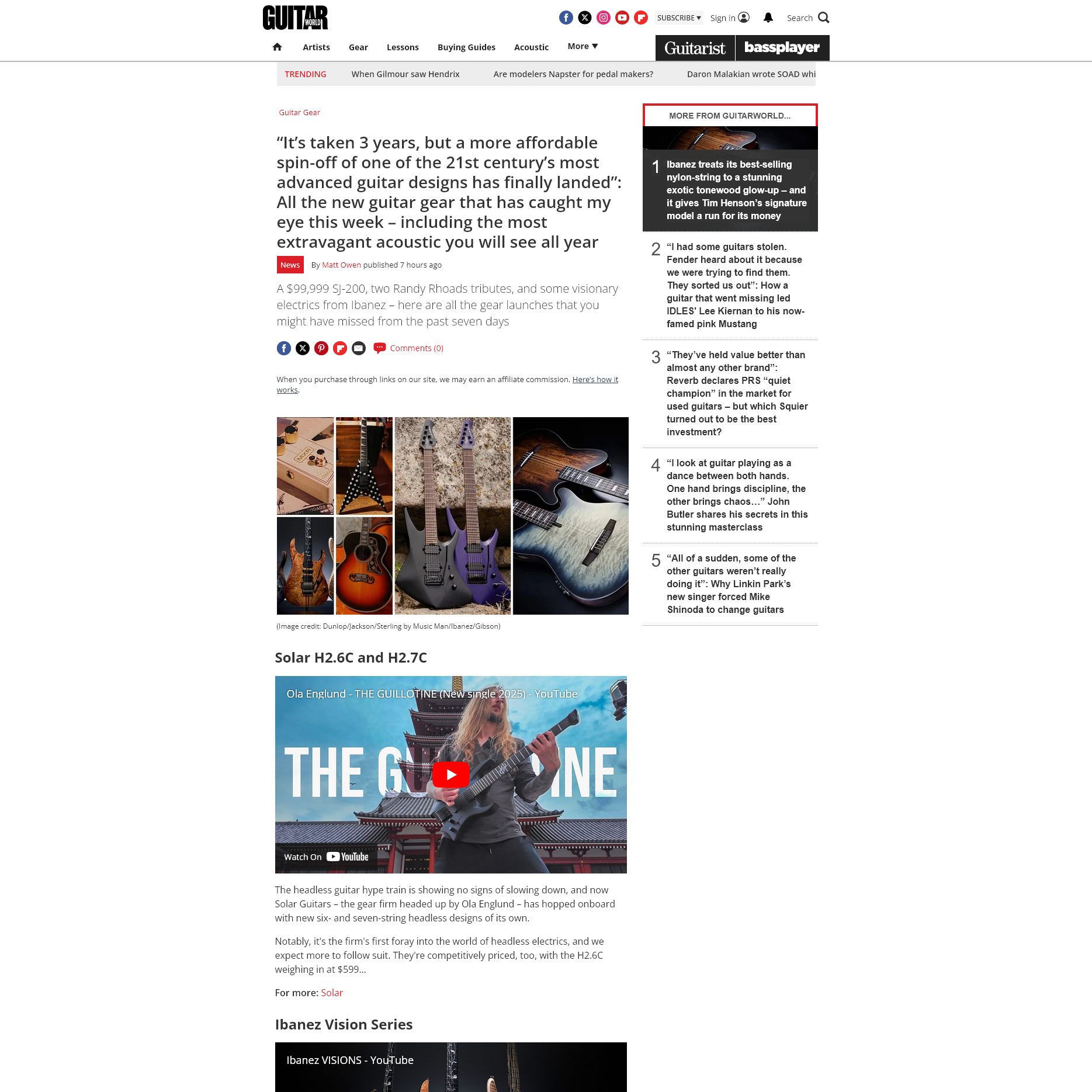 Screenshot 20250906 at 105009 Its taken 3 years but a more affordable spinoff of one of the 21st centurys most advanced guitar designs has finally landed All the new guitar gear that has caught my eye this week 2.png