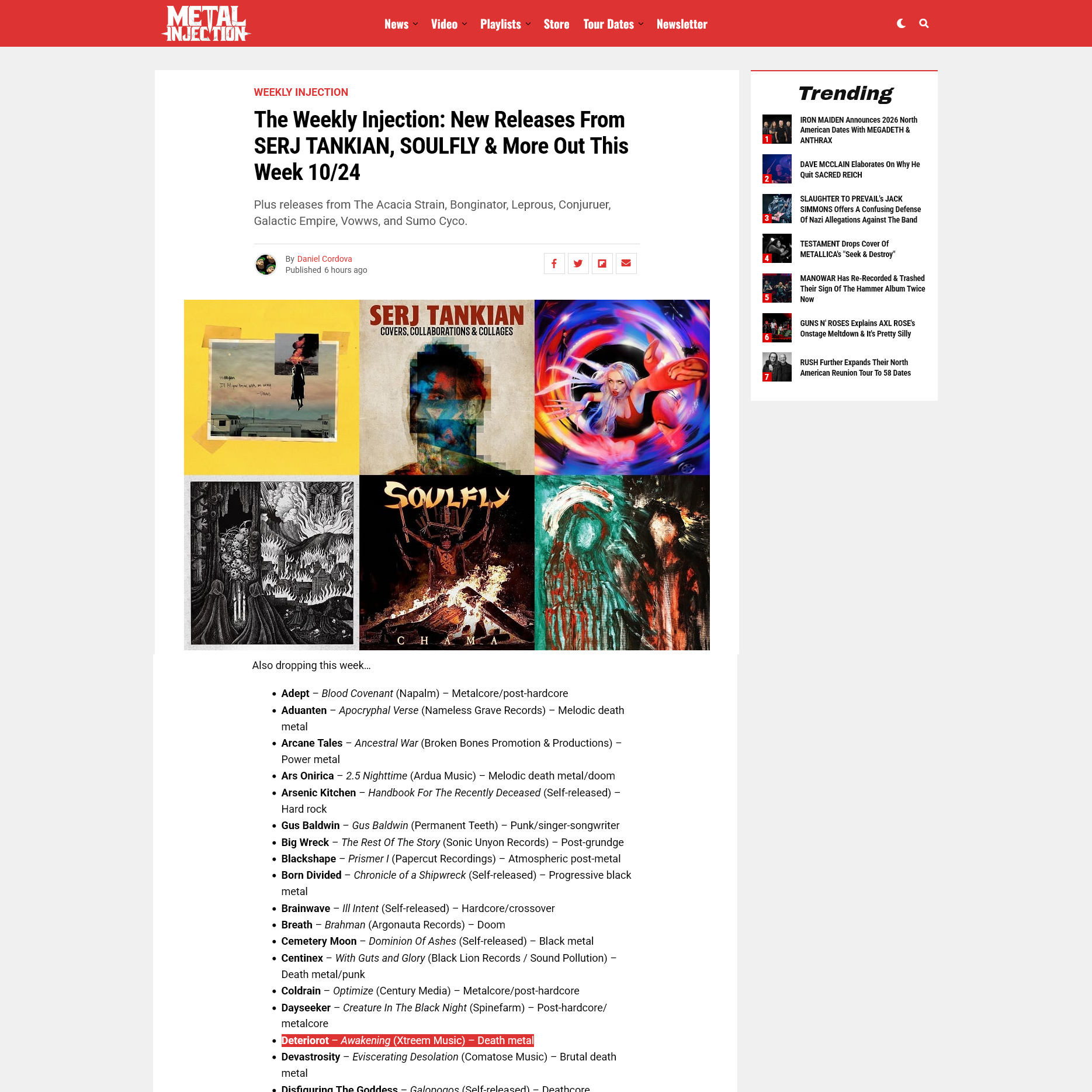 Screenshot 20251024 at 141011 The Weekly Injection New Releases From SERJ TANKIAN SOULFLY  More Out This Week 10_24  Metal Injection11.png