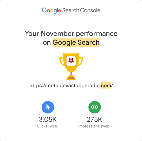 Screenshot 20251204 at 114352 Your November Search performance for https __metaldevastationradio.com_  helloiamzacharygmail.com  Gmail.png