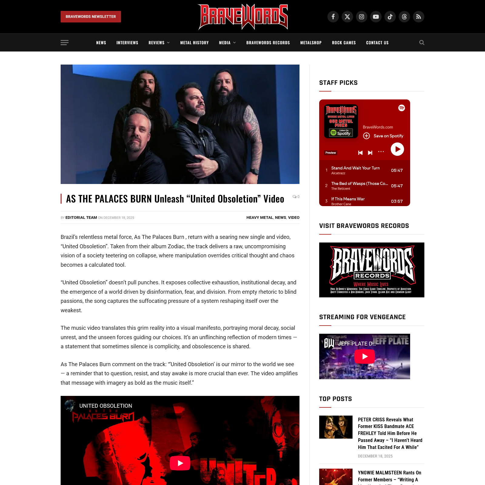 Screenshot 20251219 at 100839 AS THE PALACES BURN Unleash United Obsoletion Video1.png