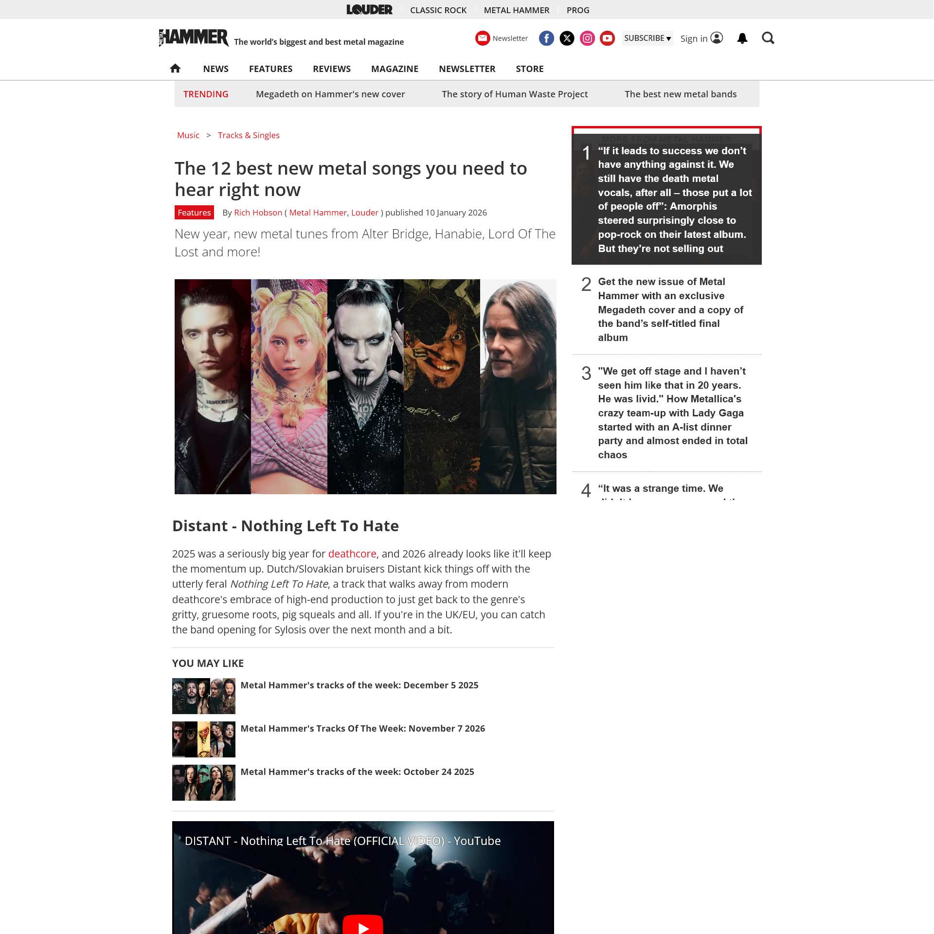 Screenshot 20260115 at 083929 Metal Hammers tracks of the week January 9 2026 Louder11.png