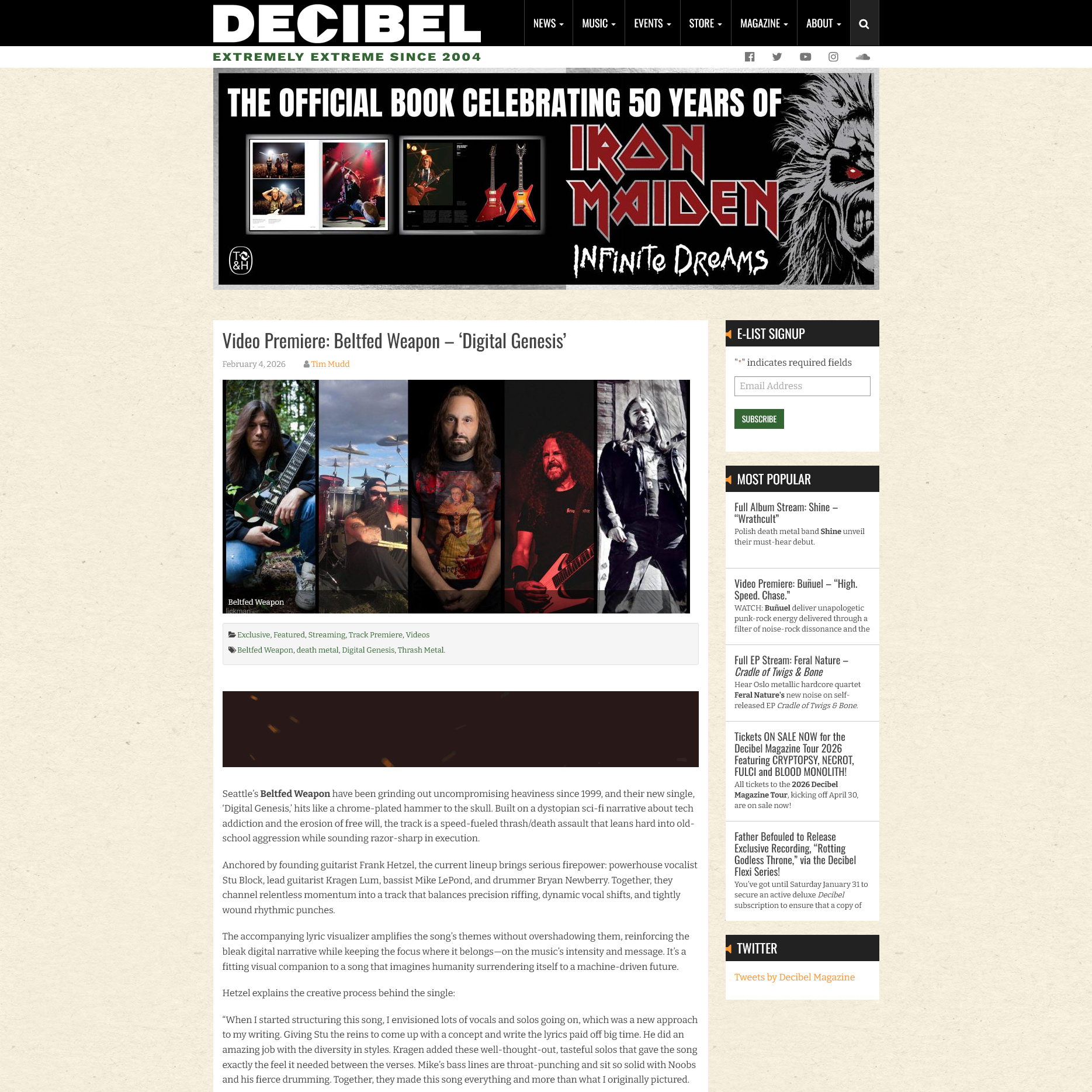 Screenshot 20260204 at 083136 Video Premiere Beltfed Weapon  Digital Genesis  Decibel Magazine1.png