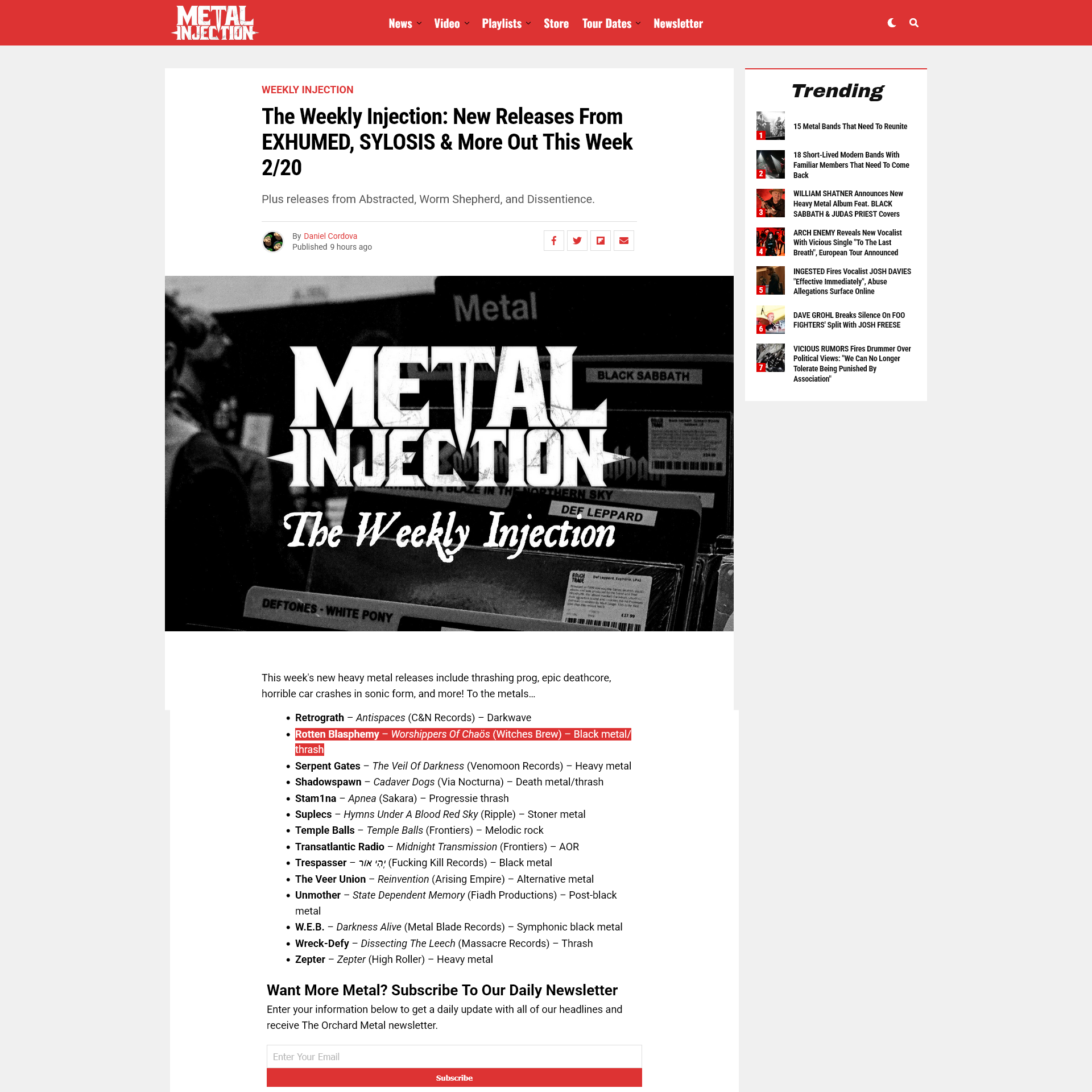 Screenshot 20260220 at 163656 The Weekly Injection New Releases From EXHUMED SYLOSIS  More Out This Week 2_20  Metal Injection11.png