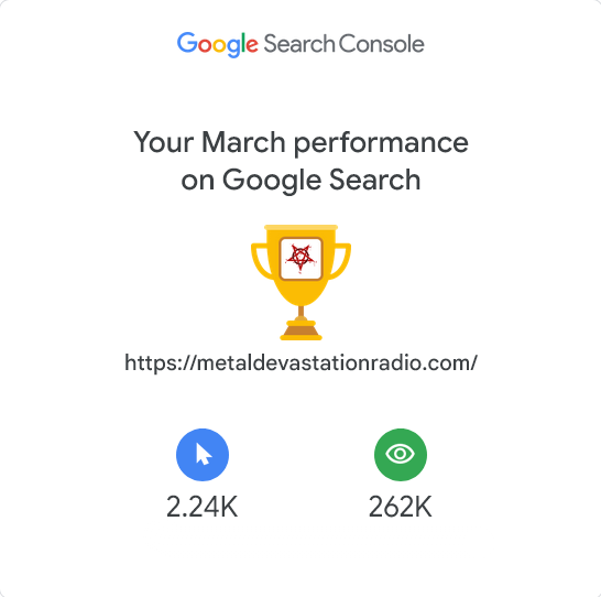 Screenshot 20260422 at 103651 Your March Search performance for https __metaldevastationradio.png