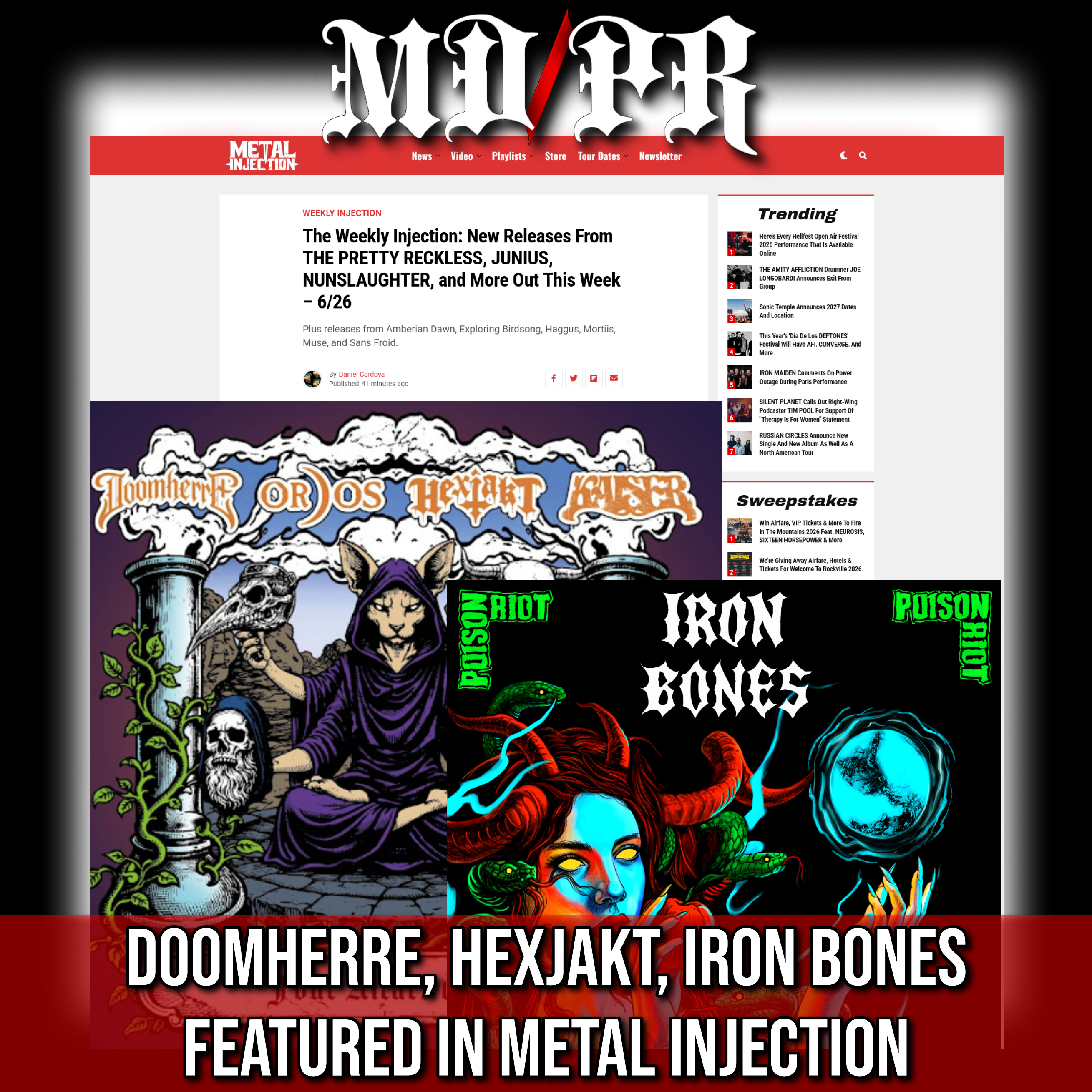 Screenshot 20260626 at 171511 The Weekly Injection New Releases From THE PRETTY RECKLESS JUNIUS NUNSLAUGHTER and More Out This Week  6_2612.png