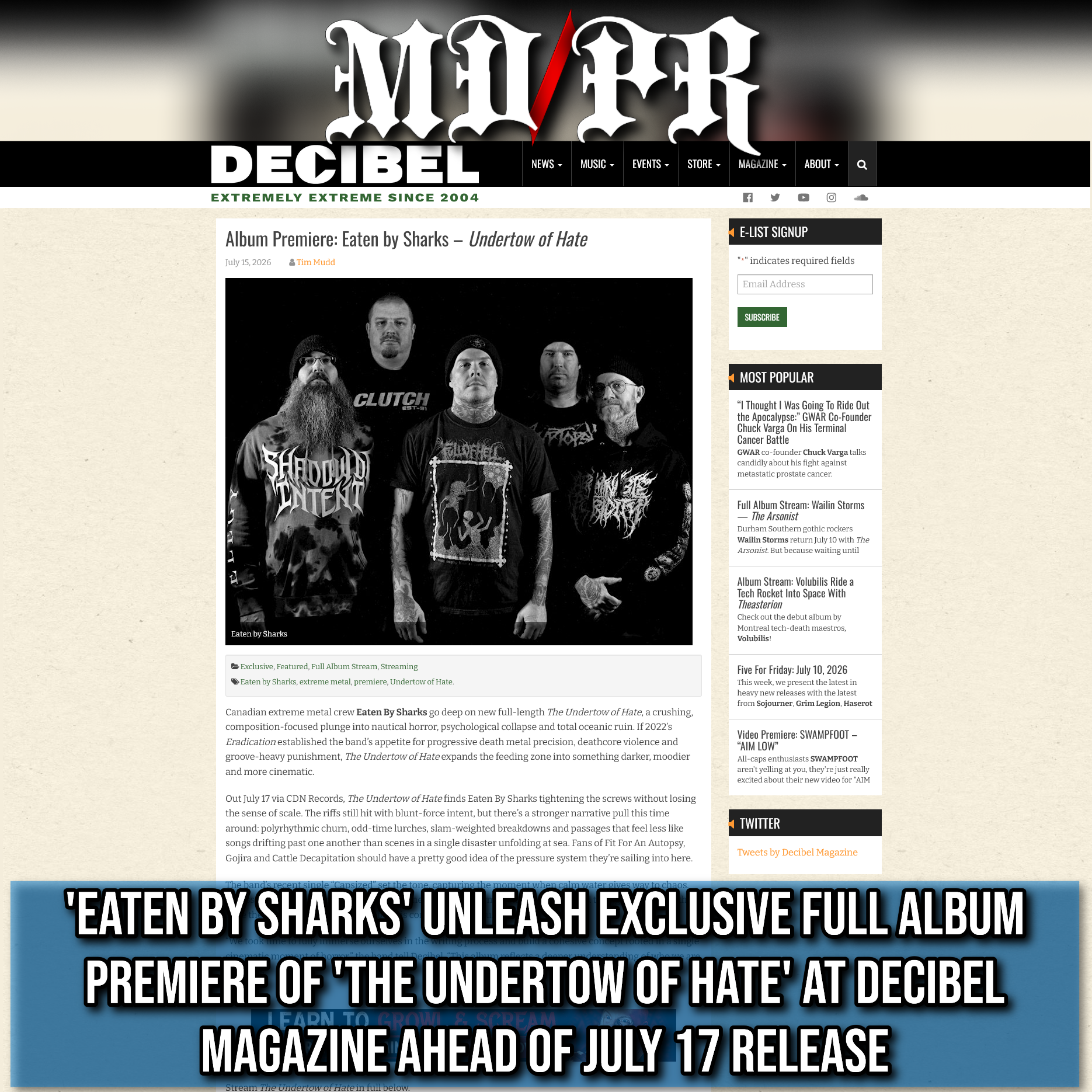 Screenshot 20260715 at 095138 Album Premiere Eaten by Sharks  Undertow of Hate  Decibel Magazine11.png