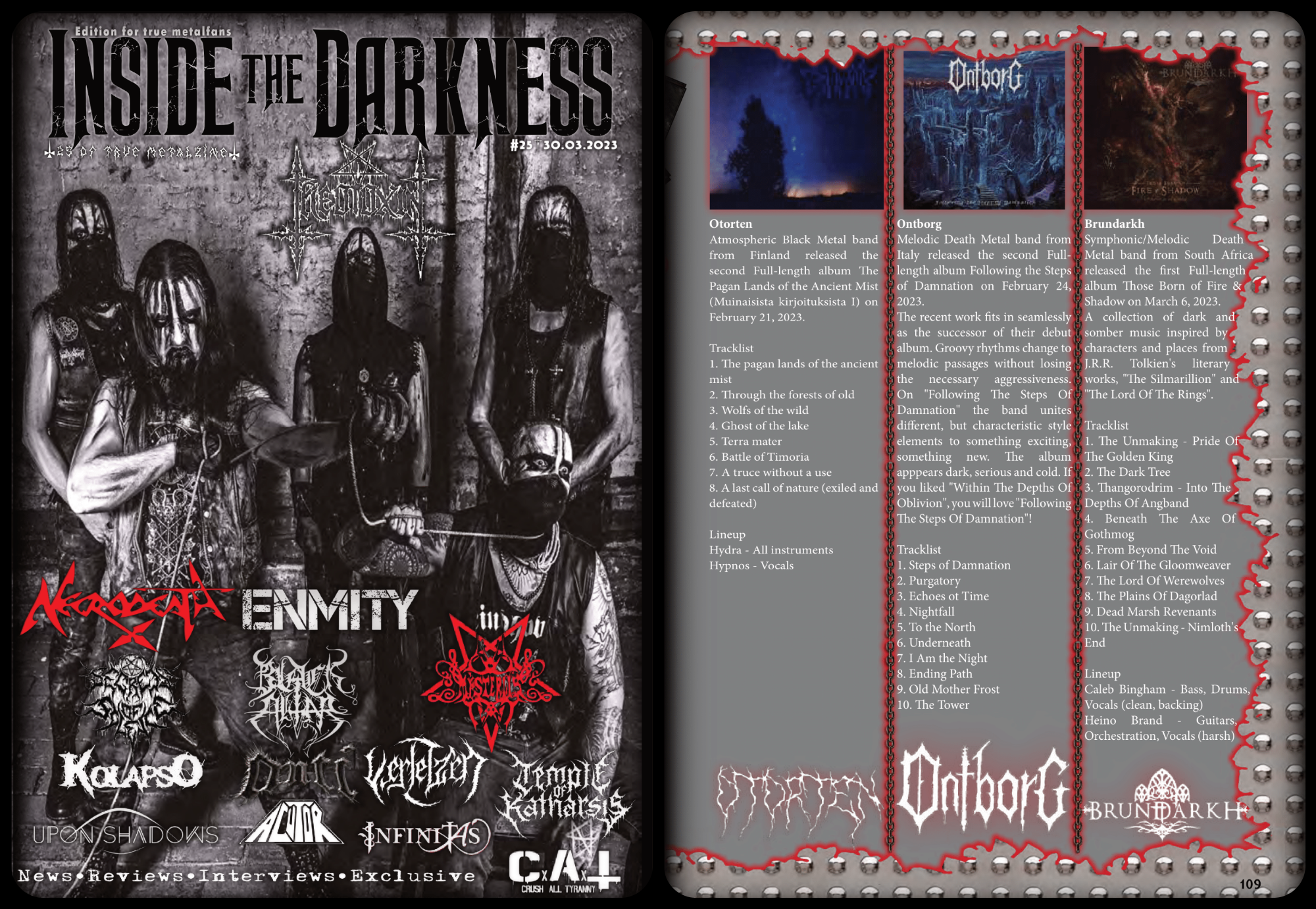 Brundarkh - Those Born Of Fire & Shadow - Reviewed By Inside The Darkness!  - The Beast