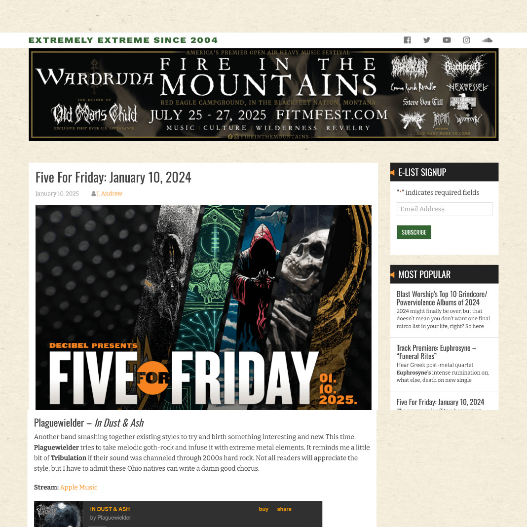 Screenshot 20250113 at 144358 Five For Friday January 10 2024  Decibel Magazine1.png