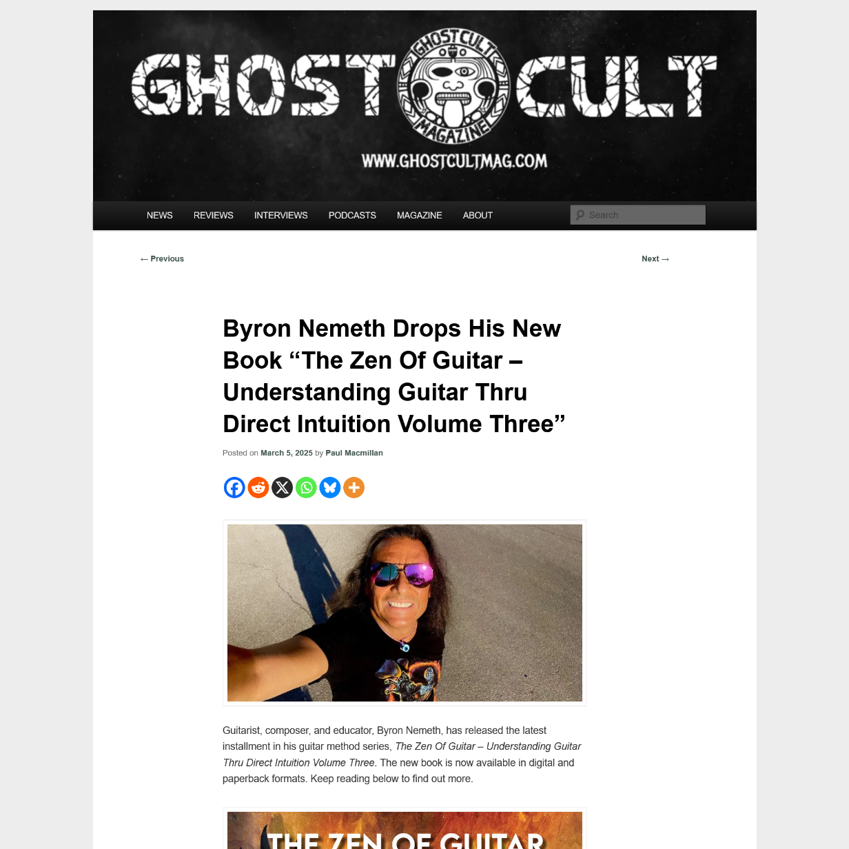 Screenshot 20250307 at 084755 Byron Nemeth Drops His New Book The Zen Of Guitar  Understanding Guitar Thru Direct Intuition Volume Three  Ghost Cult MagazineGhost Cult Magazine1.png